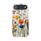 Floral Phone Cases, Pressed Flowers Design, iPhone 17 Case, Botanical Phone Accessories