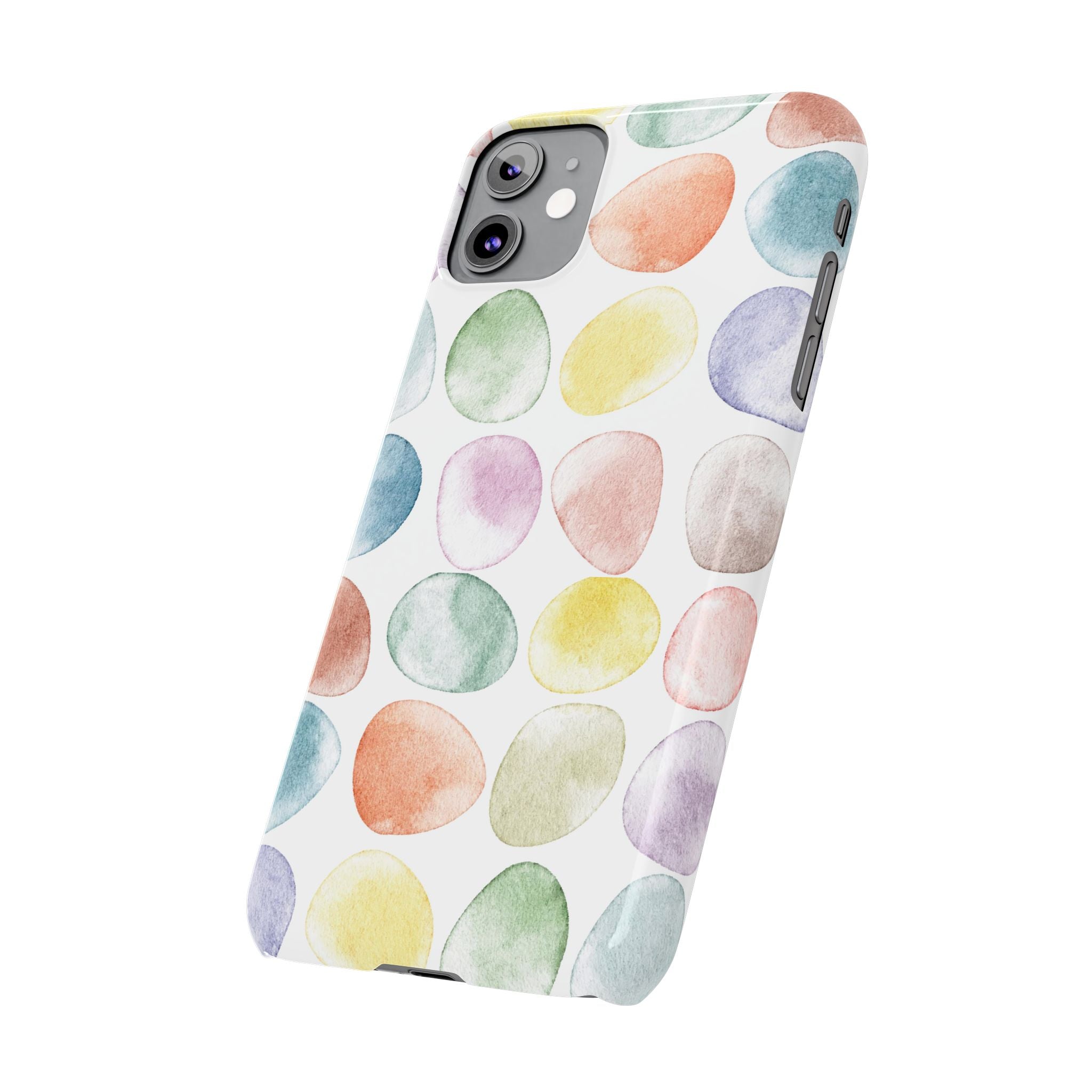 Colorful Watercolor Organic Circle iPhone 17 + many models Phone Cases