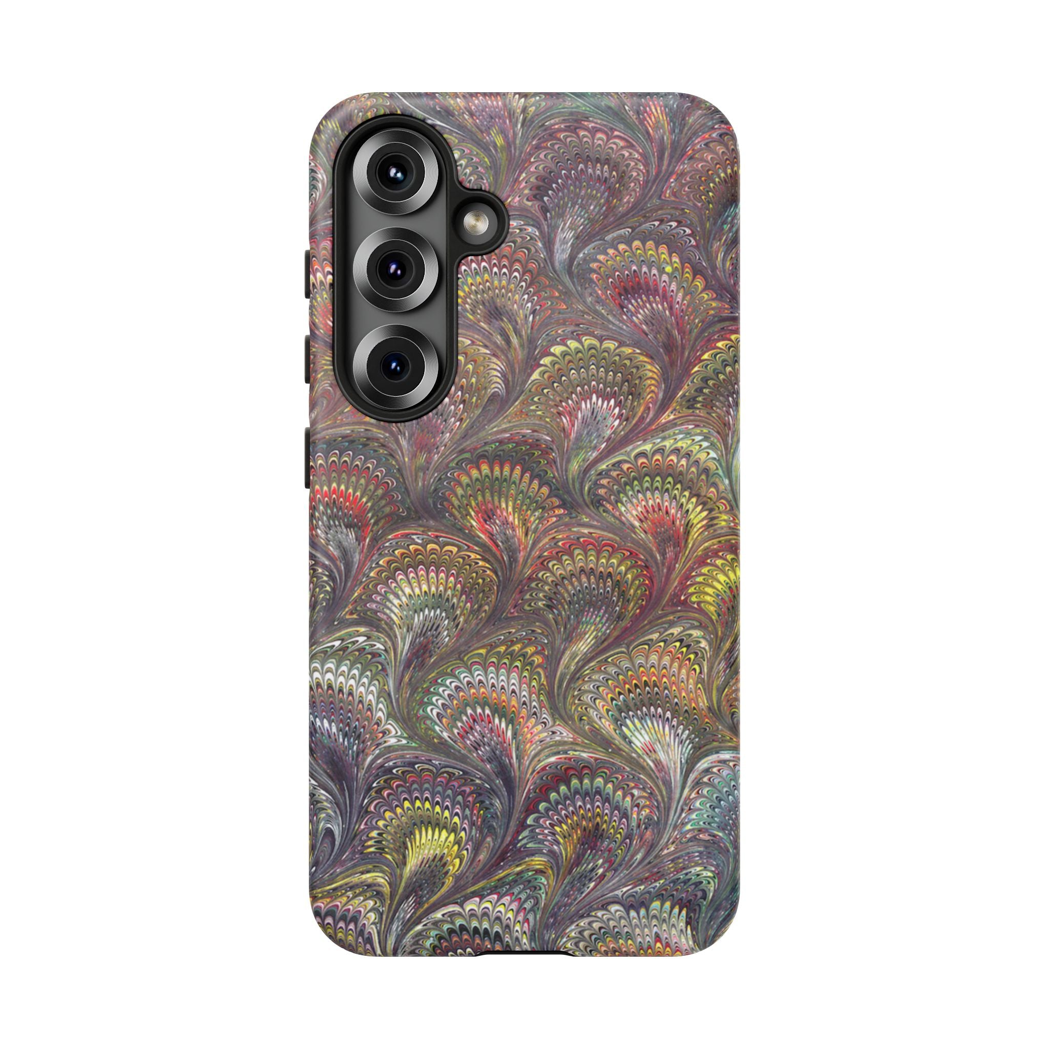 Vintage Chevron Marbled Pattern - Multi-Color Phone Case