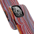 Burgundy, Orange and Lavender - Tuscan Wine - Marbled Phone Case Dual Layer