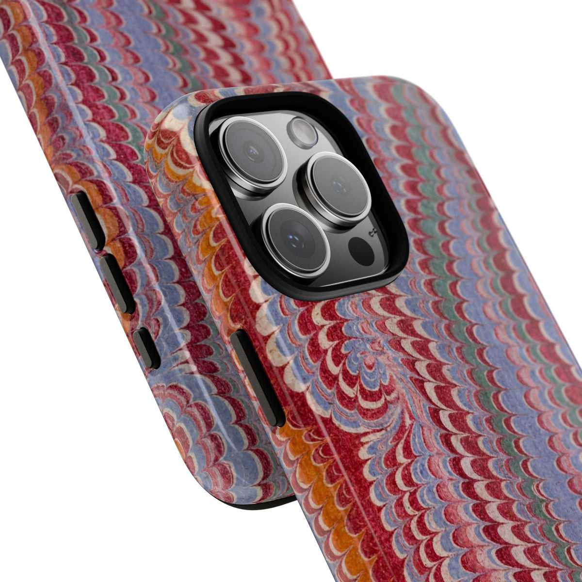 Burgundy, Orange and Lavender - Tuscan Wine - Marbled Phone Case Dual Layer