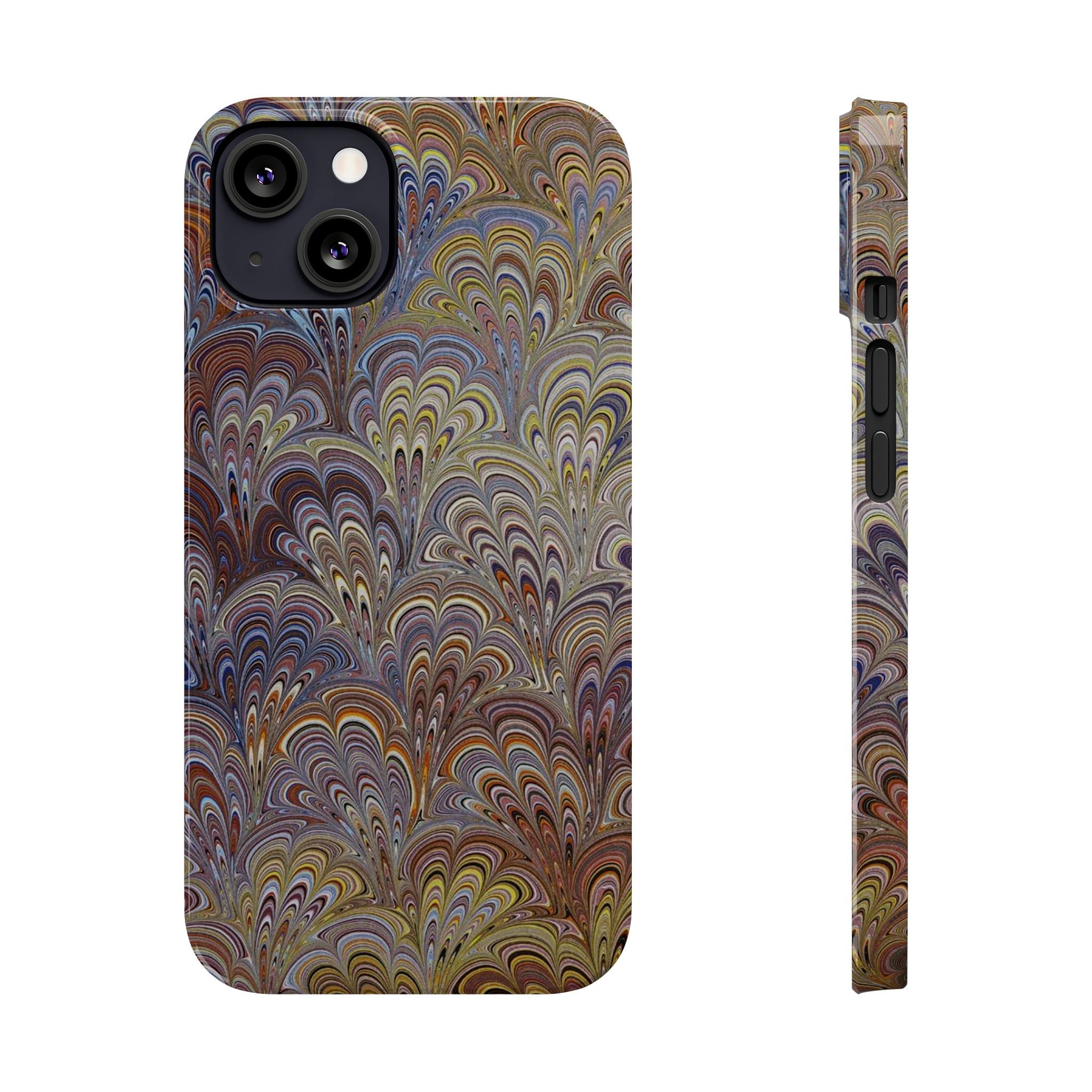 Italian Marbled Design, Multi-Colored Pallet, Slim Phone Cases, Case-Mate
