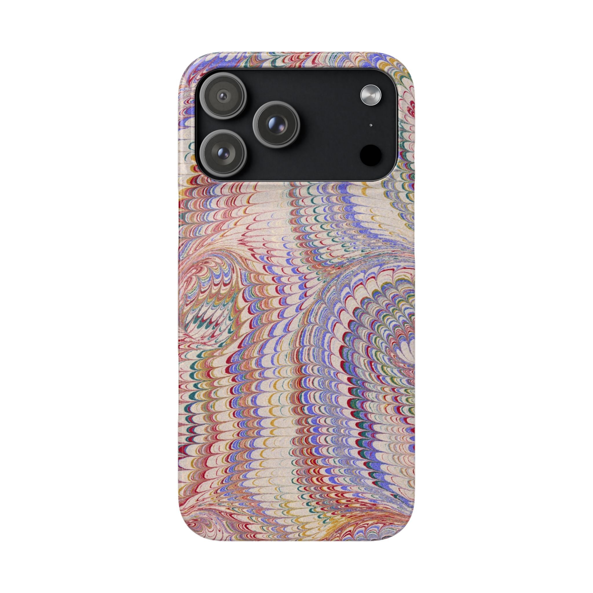 Pink Pastel - Italian Feather Marble Design Phone Case