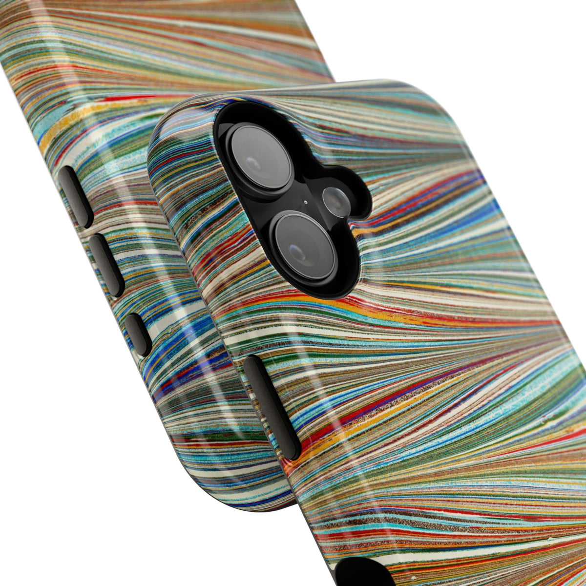 Traditional Hand-Marbled Florentine Multi-Colored Dual Layer Phone Case