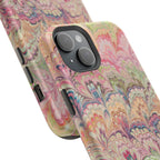 Marbled Pastel Pink and Green Impact-Resistant Phone Case for Apple + Samsung