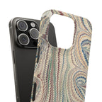 Beige Marbled Swirl Phone Case - Single Layer Slim Case