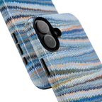 Blue Marbled Phone Cases iPhone 16 + Samsung + Apple + Google - all models, Vintage Marbled Design - Tough Cases