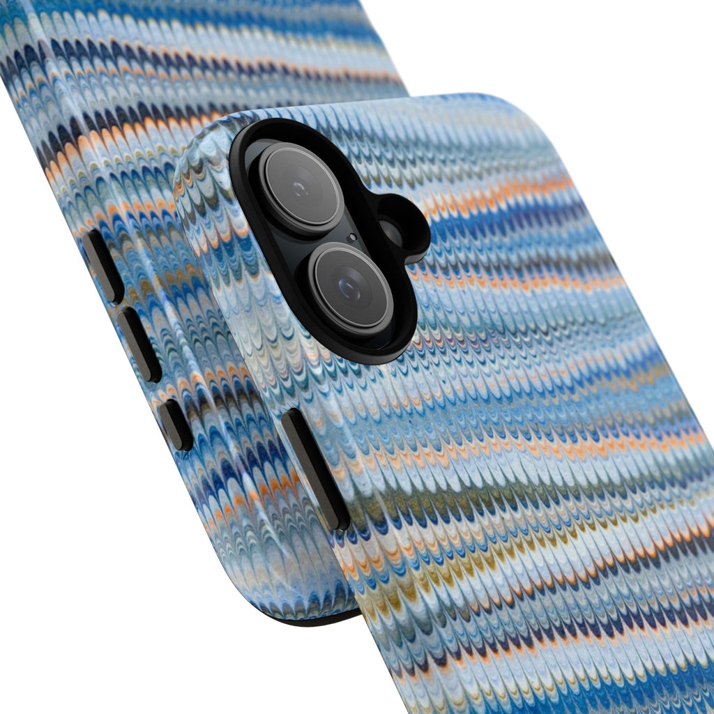 Blue Marbled Vintage Marbled Design - Tough Cases