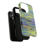 Lime Green + Lavender Florentine Marble Design - Dual Layer - Matte or Glossy