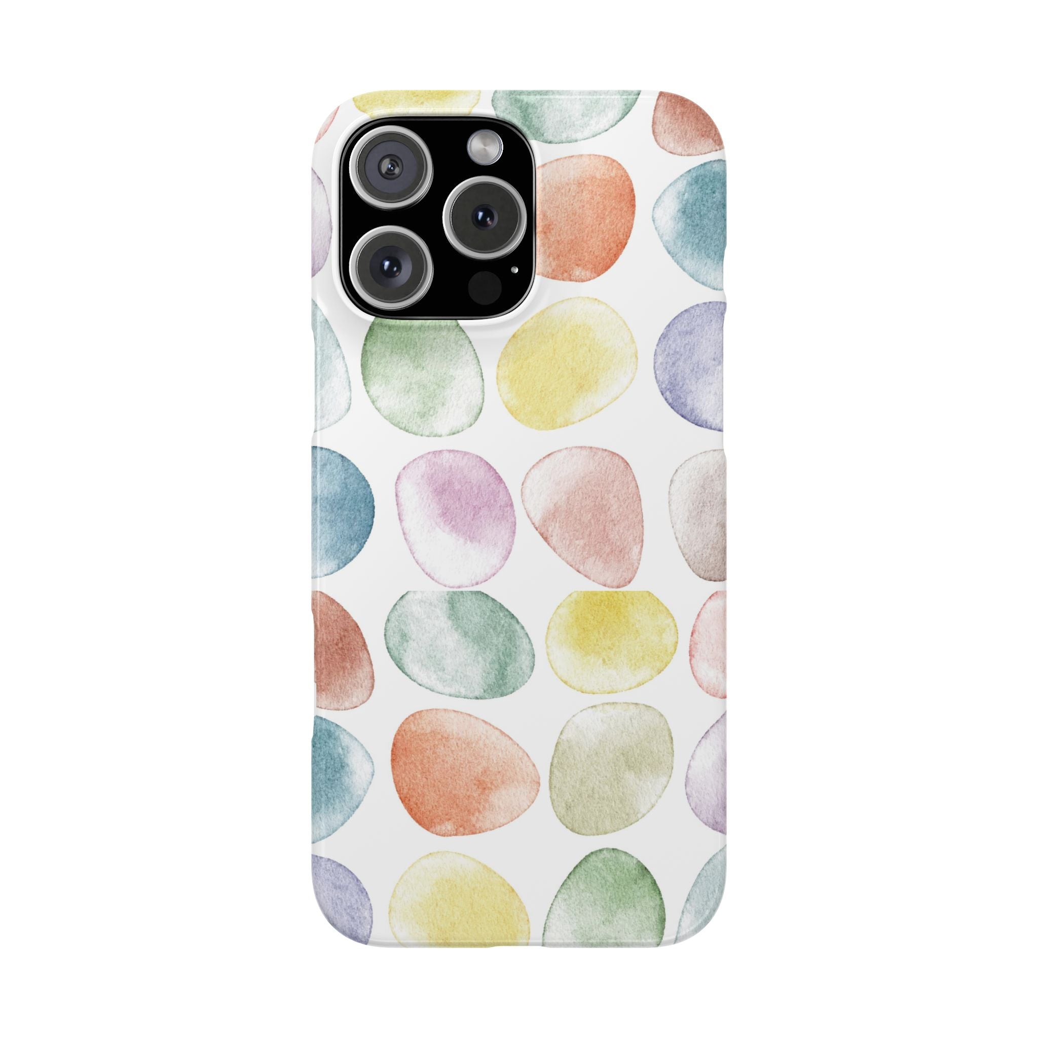 Colorful Watercolor Organic Circle iPhone 17 + many models Phone Cases