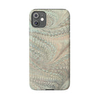 Mint + Green Italian Marbled Phone Case, Mag Safe