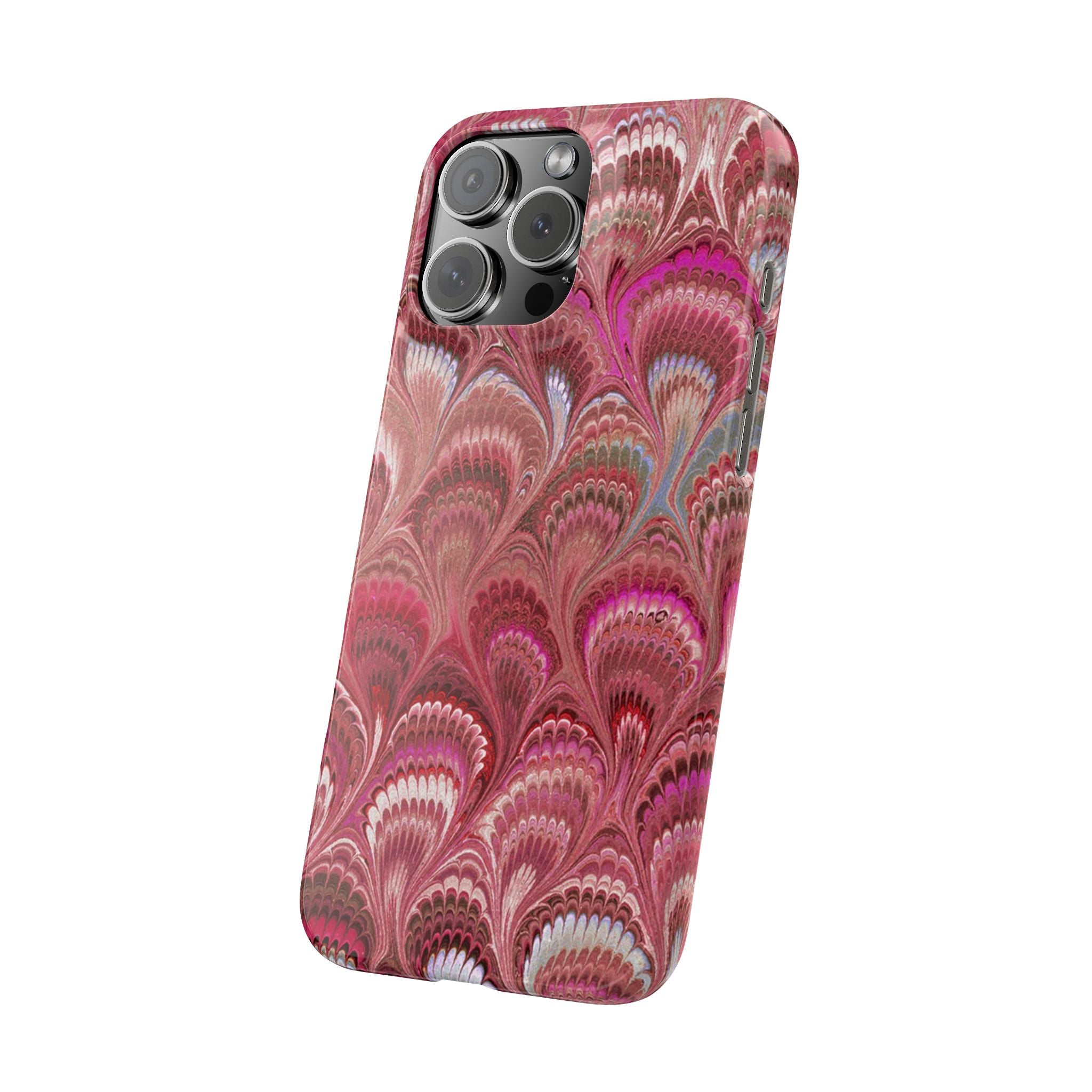 Shades of Pink Marbled Phone Case — Tough Dual Layer Phone Cover
