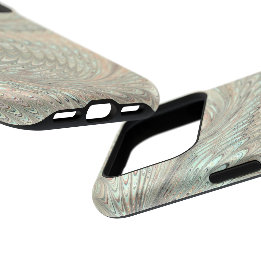Mag Safe Italian Marble - Green Mint Dual Layer Phone Case