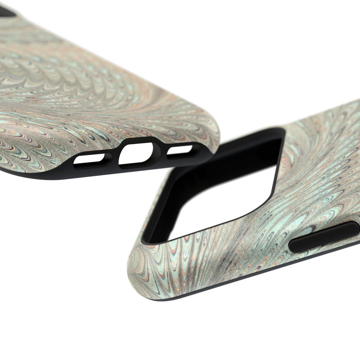 Mag Safe Italian Marble - Green Mint Dual Layer Phone Case