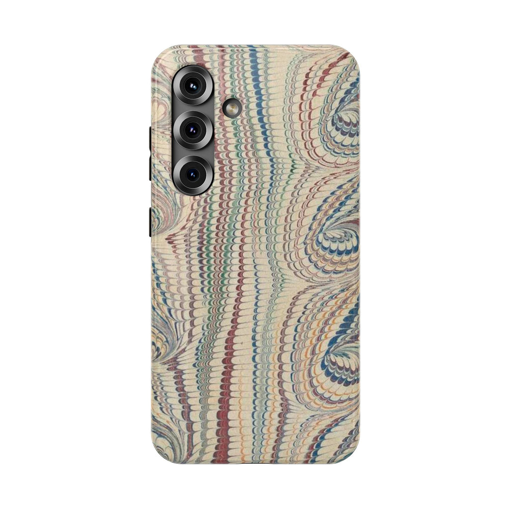 Italian Beige & Blue Marble Phone Case - Dual Layer Case - Impact-Resistant Durable Case for Apple & Samsung