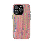 Pink Pastels Feather Marbled Vintage Design iPhone 16 + Samsung + Apple + Google - all models