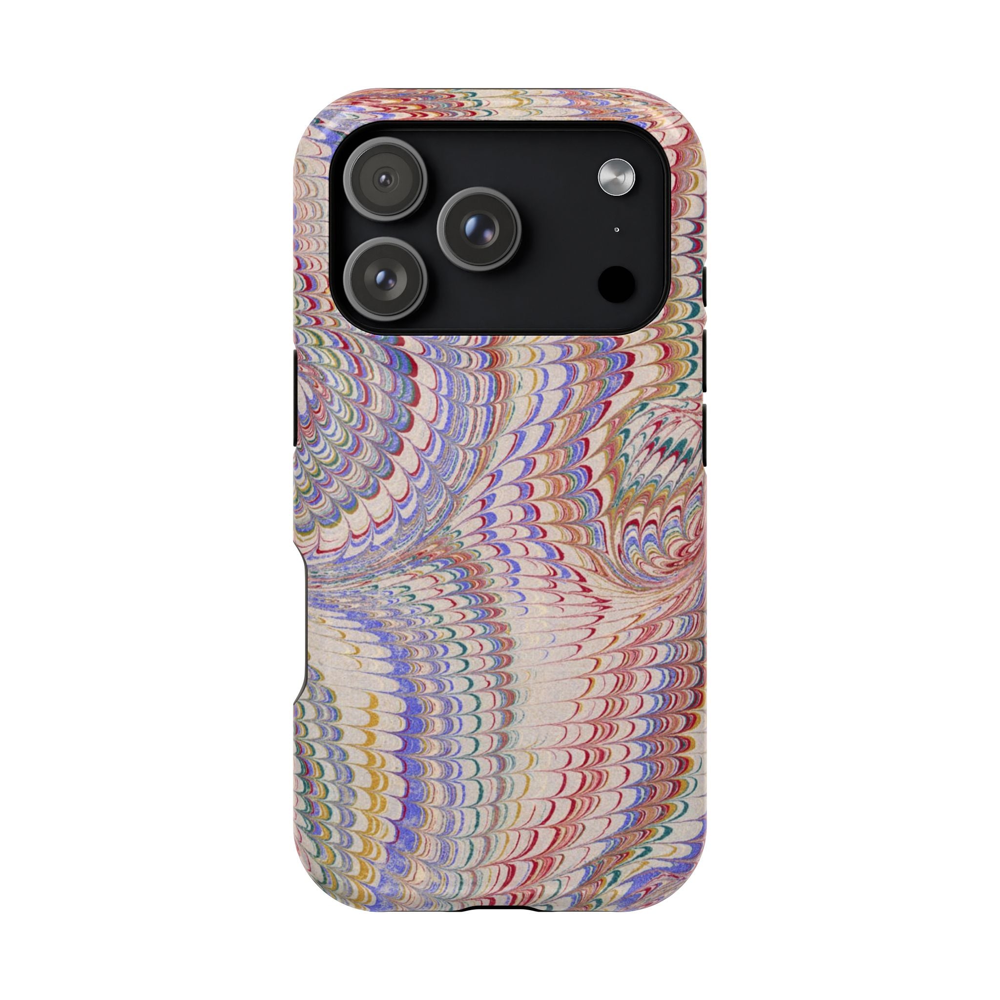 Pink and Lavender Pastel Italian Vintage Feathered Design iPhone17 + Many Makes and Models of Phone Cases