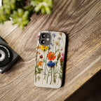 Floral Phone Cases, Slim Protective Cover, Pressed Flowers Design, iPhone 17 Case, Botanical Phone Accessories, Floral Theme Phone Case