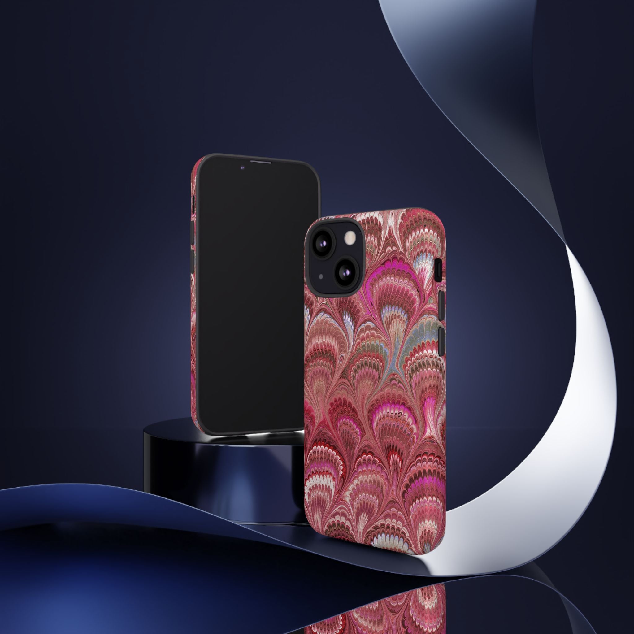 Shades of Pink Marbled Phone Case — Tough Protective Phone Cover