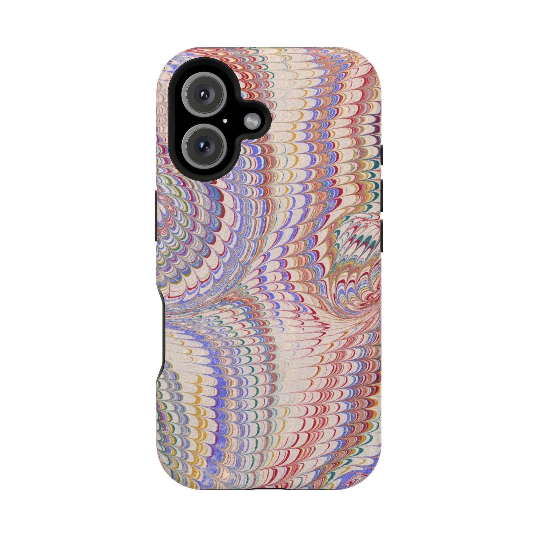 Pink and Lavender Pastel Italian Vintage Feathered Design iPhone17 + Many Makes and Models of Phone Cases