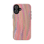 Pink Pastels Feather Marbled Vintage Design iPhone 16 + Samsung + Apple + Google - all models