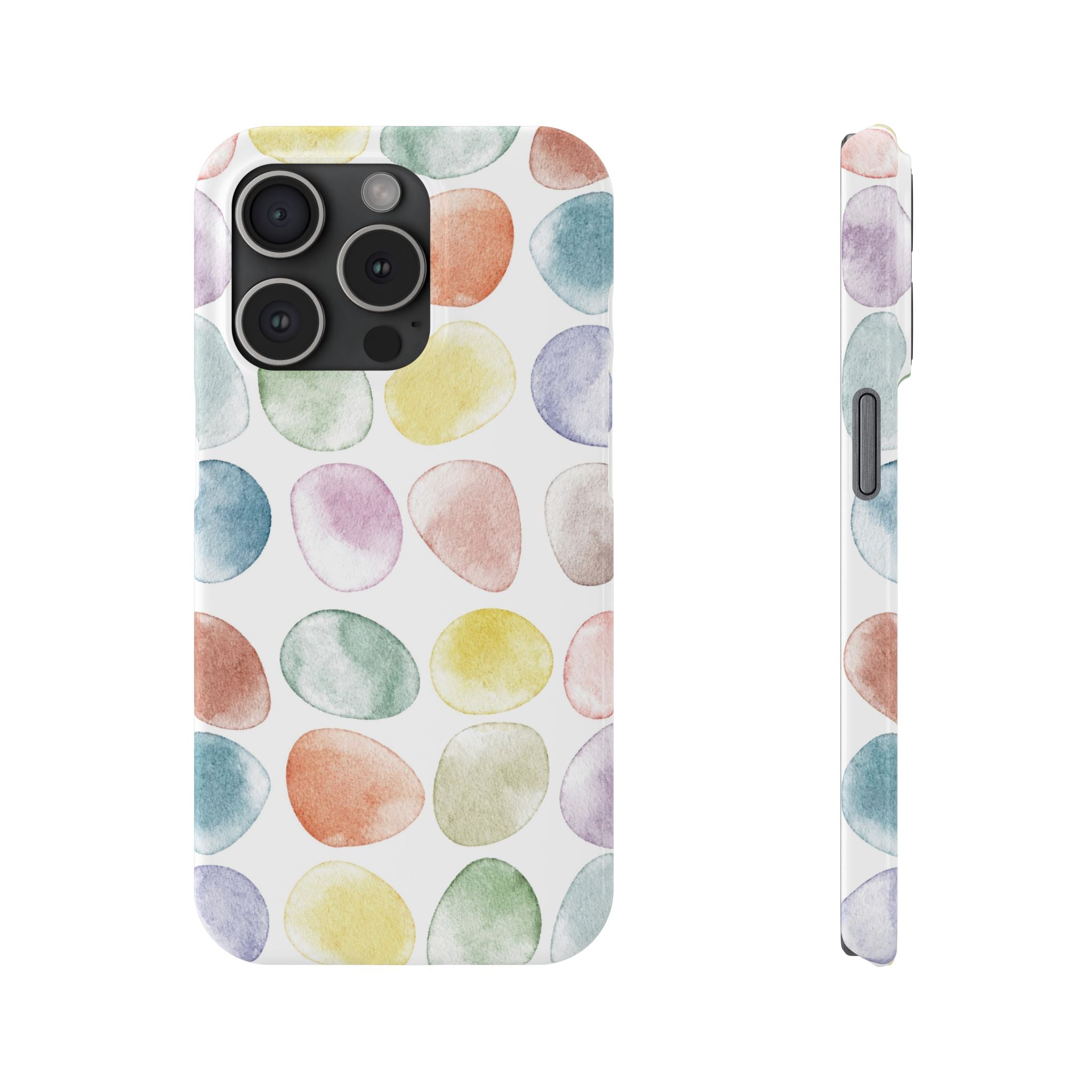 Colorful Watercolor Organic Circle iPhone 17 + many models Phone Cases