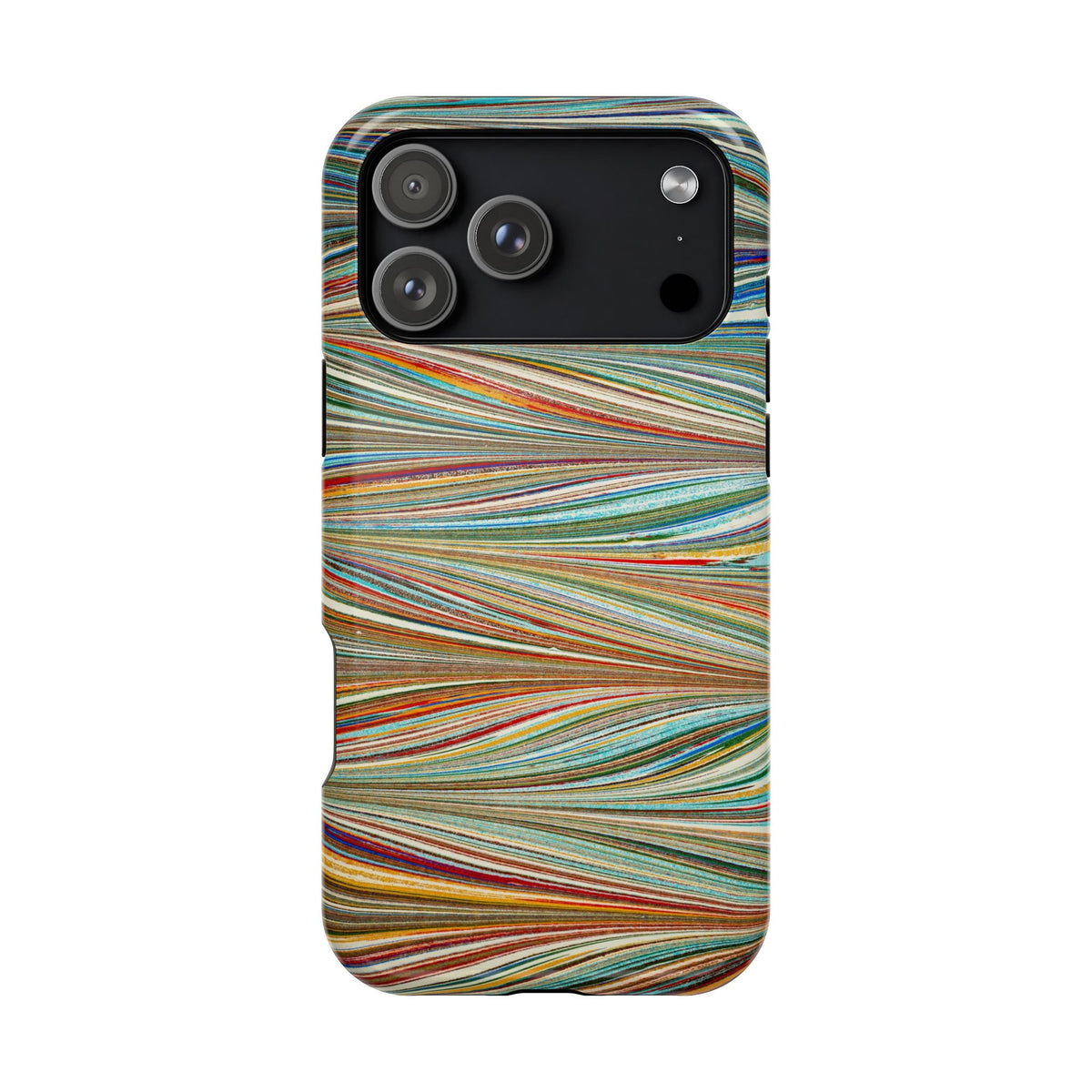 Traditional Hand-Marbled Florentine Multi-Colored Dual Layer Phone Case