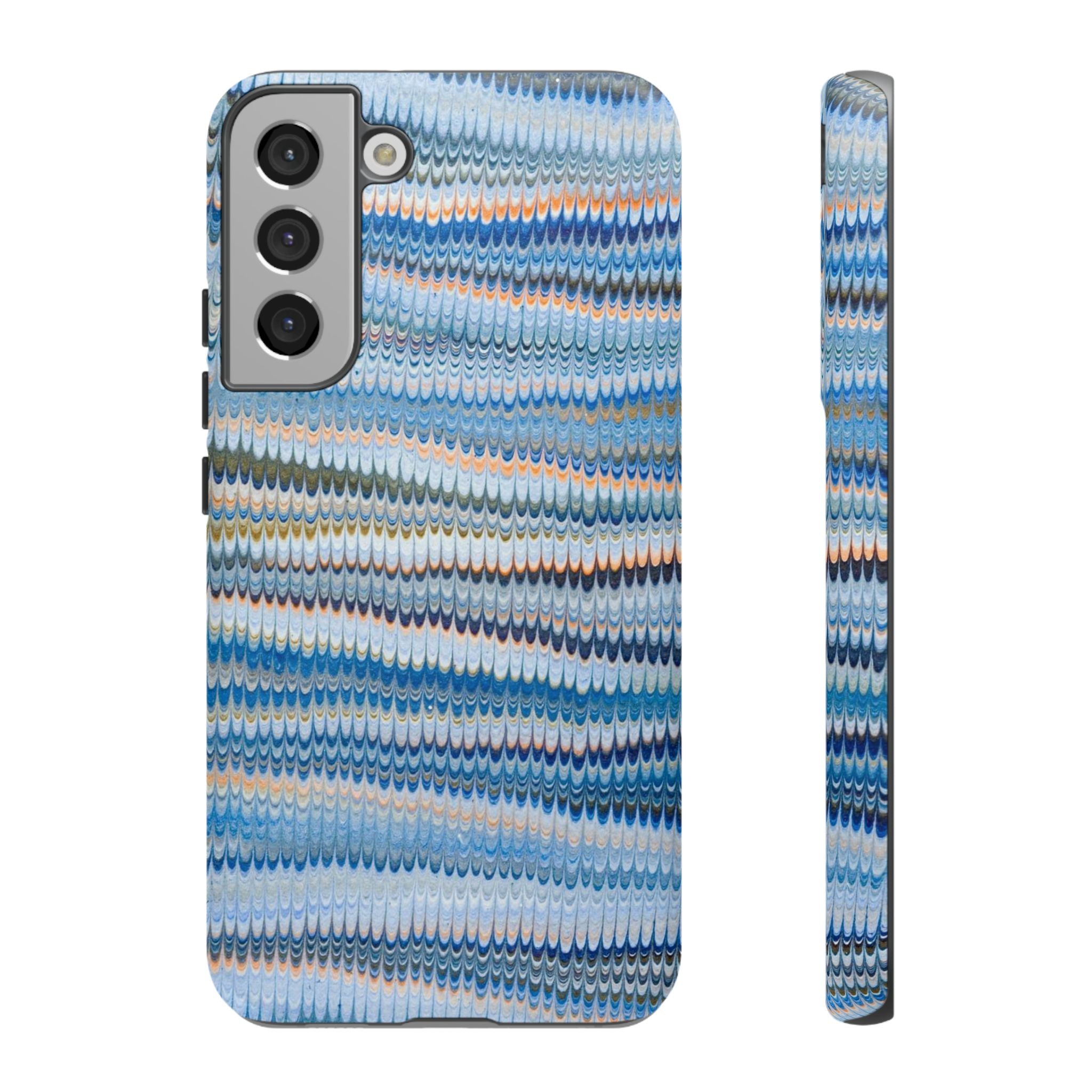 Blue Marbled Vintage Marbled Design - Tough Cases