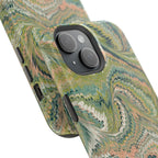 Green Pastel Italian Marble Design Magnetic MAG SAFE High Impact iPhone Cases
