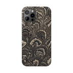 Black Italian Marble Design Slim iPhone 17 + all models Phone Cases