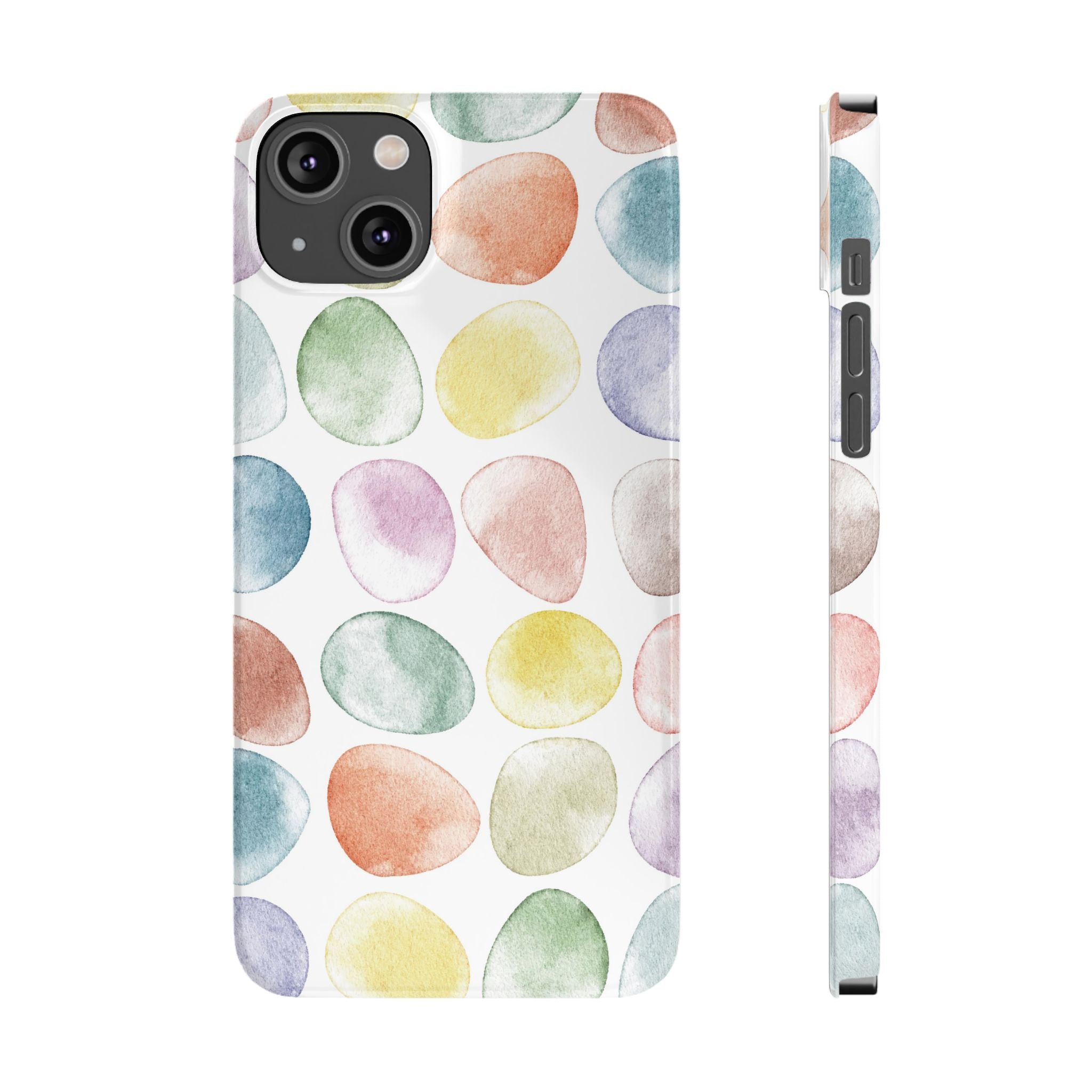 Colorful Watercolor Organic Circle iPhone 17 + many models Phone Cases