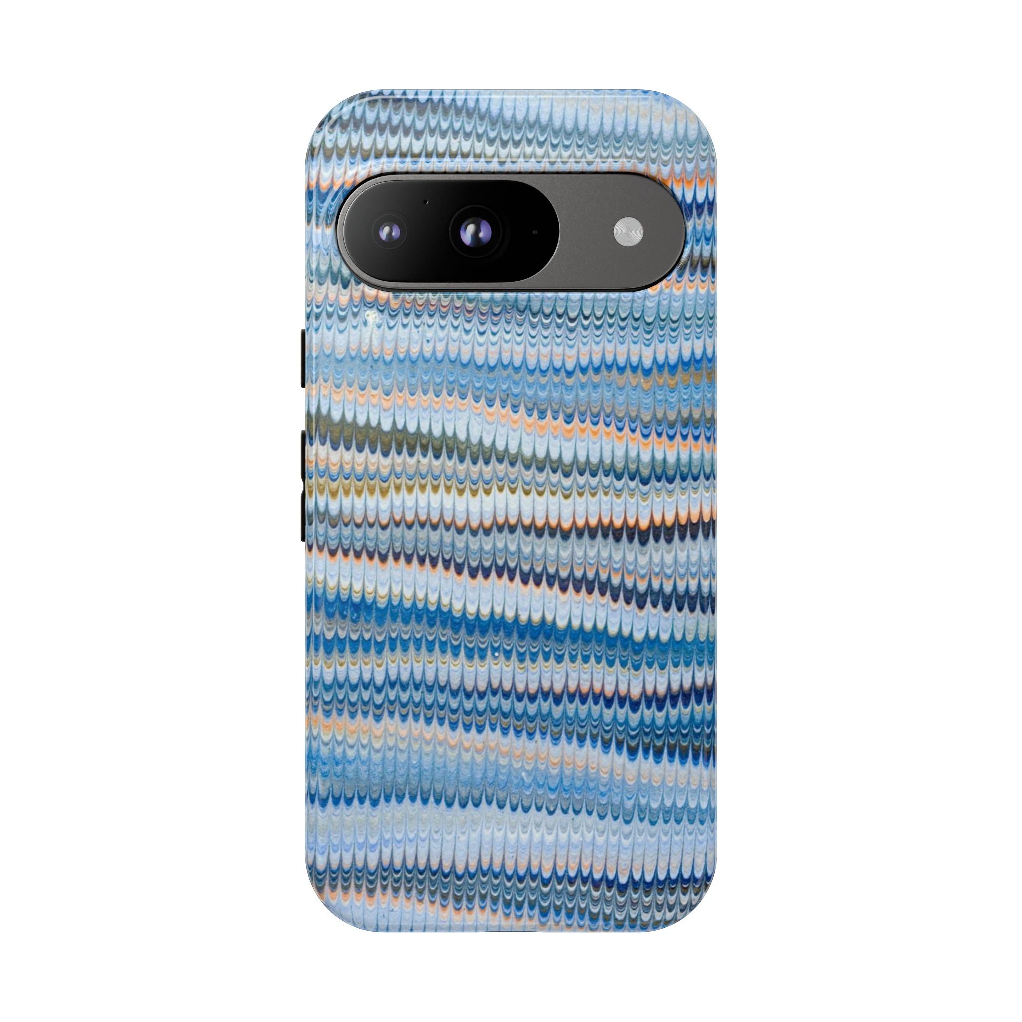 Blue Marbled Phone Cases iPhone + Samsung - all models, Vintage Marbled Design - Tough Cases