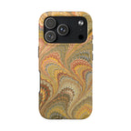 Golden Flow Florentine Marbled Design Dual Layer Phone Case