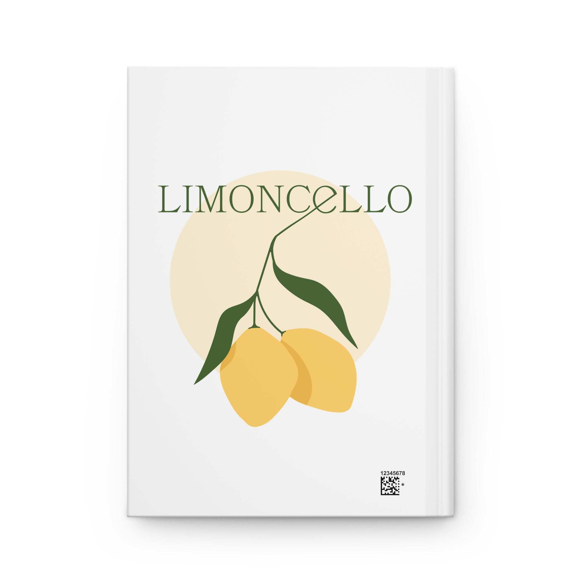 Limoncello Yellow Lemon Hardcover Journal — Matte Lemon Cover