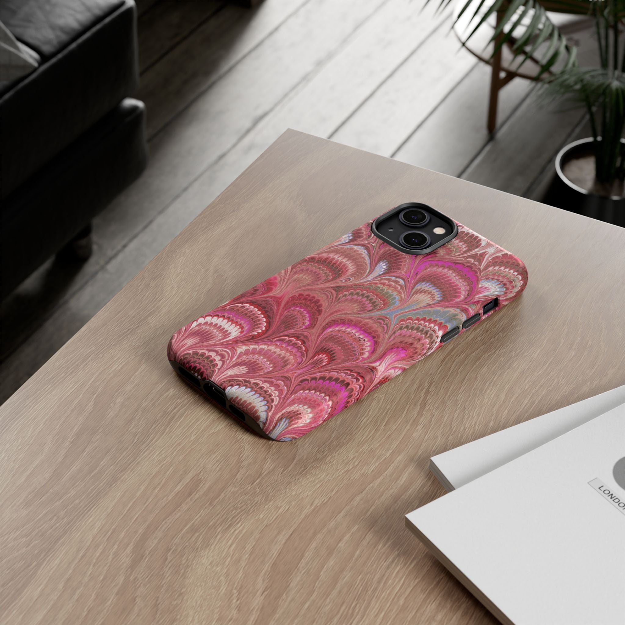 Shades of Pink Marbled Phone Case — Tough Protective Phone Cover