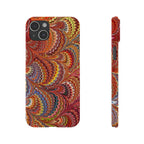 Italian Marbled Design, Red and Blue Pallet