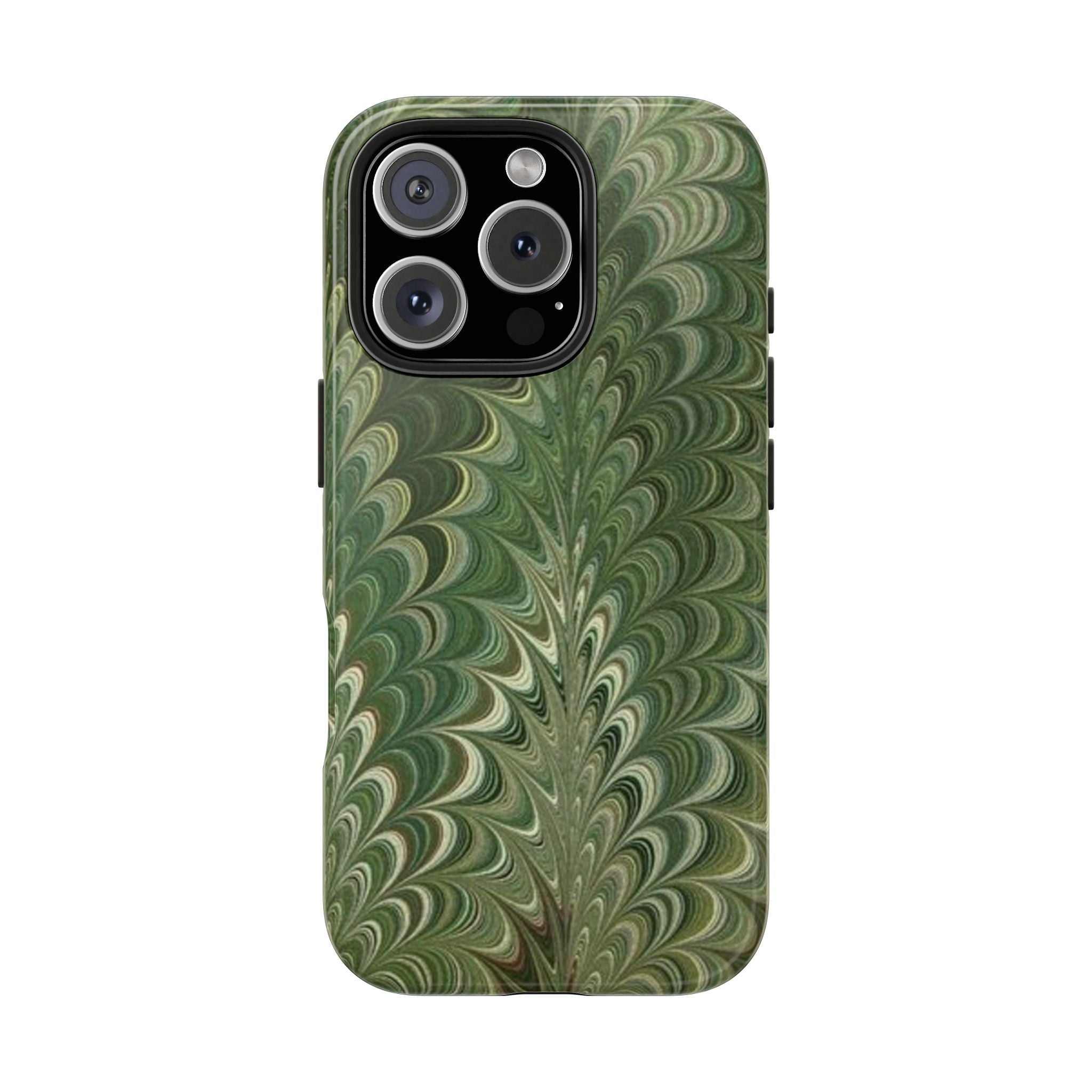 Deep Green Marble Italian Durable Phone Case