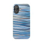 Shades of Blue Italian Marbled Design Phone Case