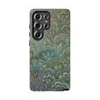 Green Peacock Marbled Phone Case — "Tough Cases" Ultra-Tough Protective Cover