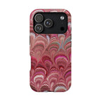 Shades of Pink Marbled Phone Case, Dual Layer Phone Cover