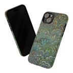 Green Peacock Marbled Phone Case — "Tough Cases" Ultra-Tough Protective Cover
