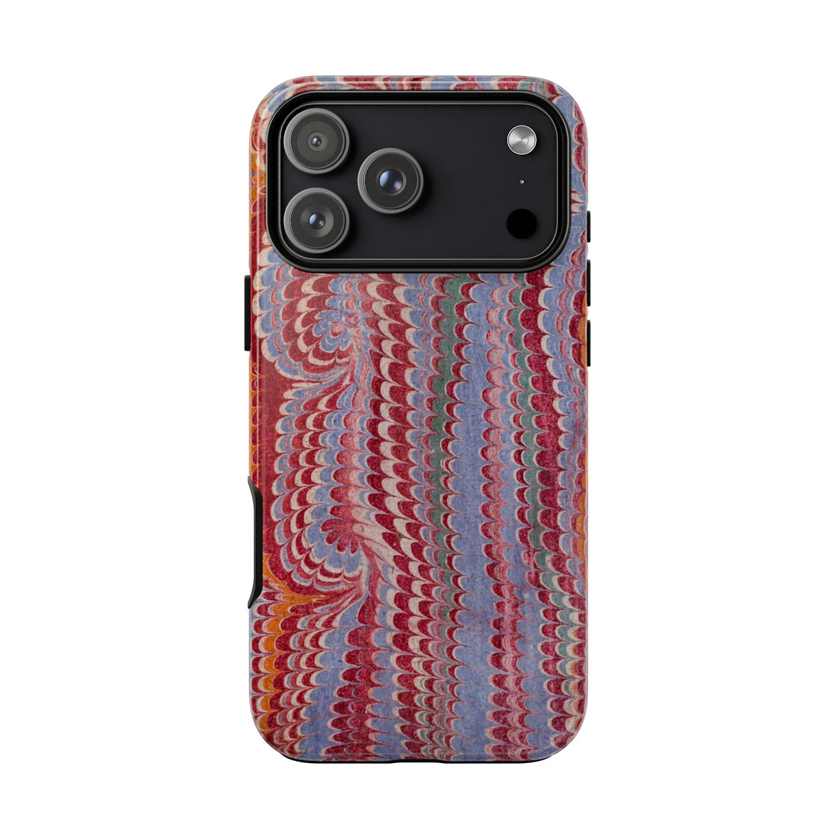 Burgundy, Orange and Lavender - Tuscan Wine - Marbled Phone Case Dual Layer