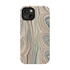 Italian Beige & Blue Marble Phone Case — Impact-Resistant Durable Case for Apple & Samsung