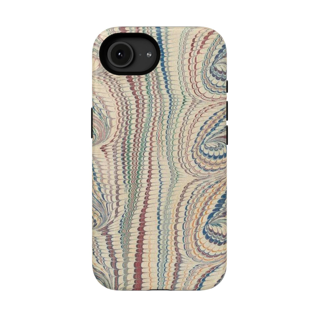 Italian Beige & Blue Marble Phone Case - Dual Layer Case - Impact-Resistant Durable Case for Apple & Samsung