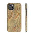 Phone Cases - Golden Fall Neutrals Italian Marbled Design, Gift for Art Lovers, Customizable and Stylish