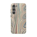 Italian Beige & Blue Marble Phone Case - Dual Layer Case - Impact-Resistant Durable Case for Apple & Samsung