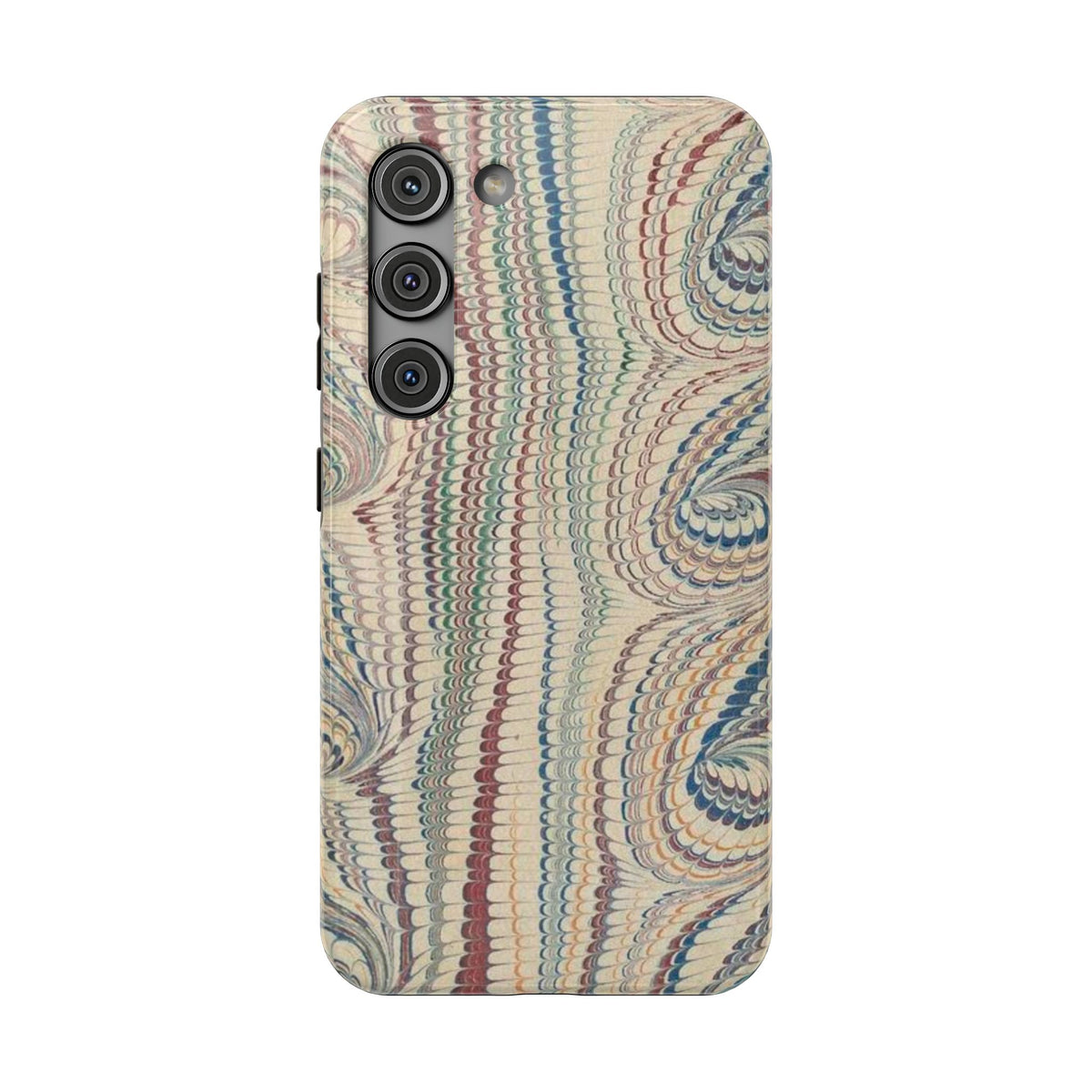 Italian Beige & Blue Marble Phone Case - Dual Layer Case - Impact-Resistant Durable Case for Apple & Samsung