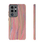 Pink Pastels Feather Marbled Vintage Design iPhone 16 + Samsung + Apple + Google - all models