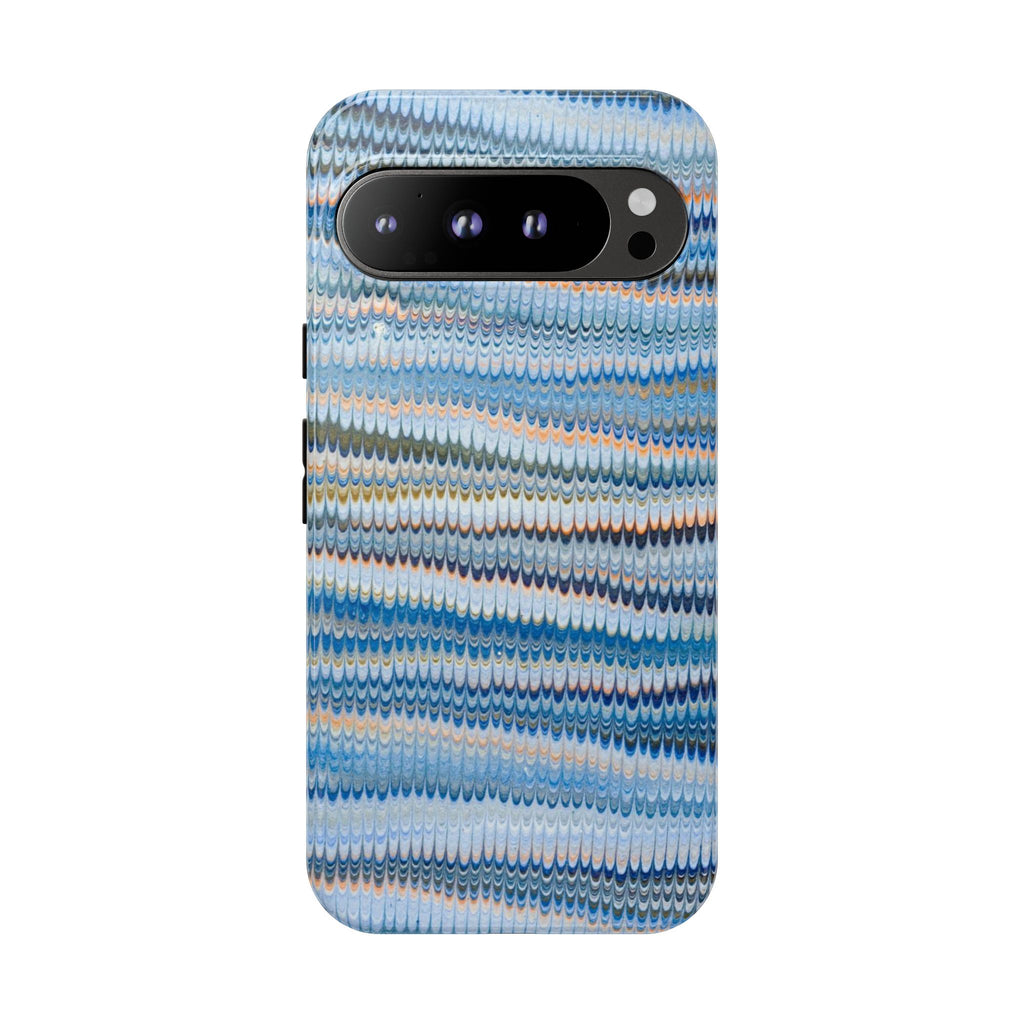 Blue Marbled Phone Cases iPhone + Samsung - all models, Vintage Marbled Design - Tough Cases