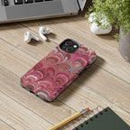 Pretty in Pink - Peacock Marble Italian Tough Phone Case — Durable Marbled Phone Case